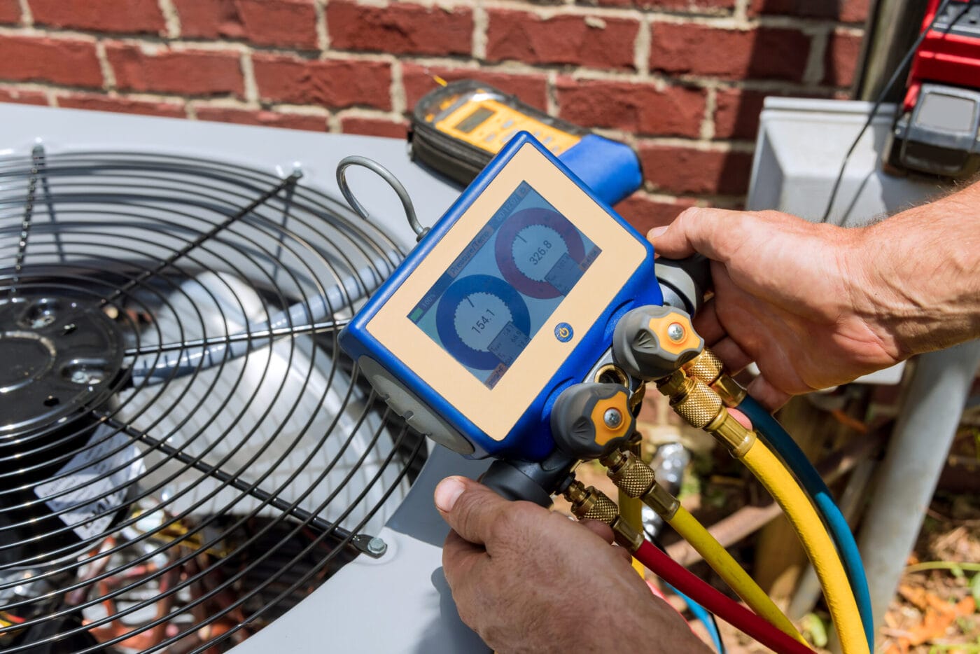 Preventative Maintenance on an HVAC unit